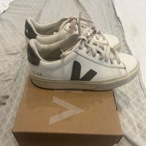 Veja Campo Suede Trimmed Leather Sneakers Size 6